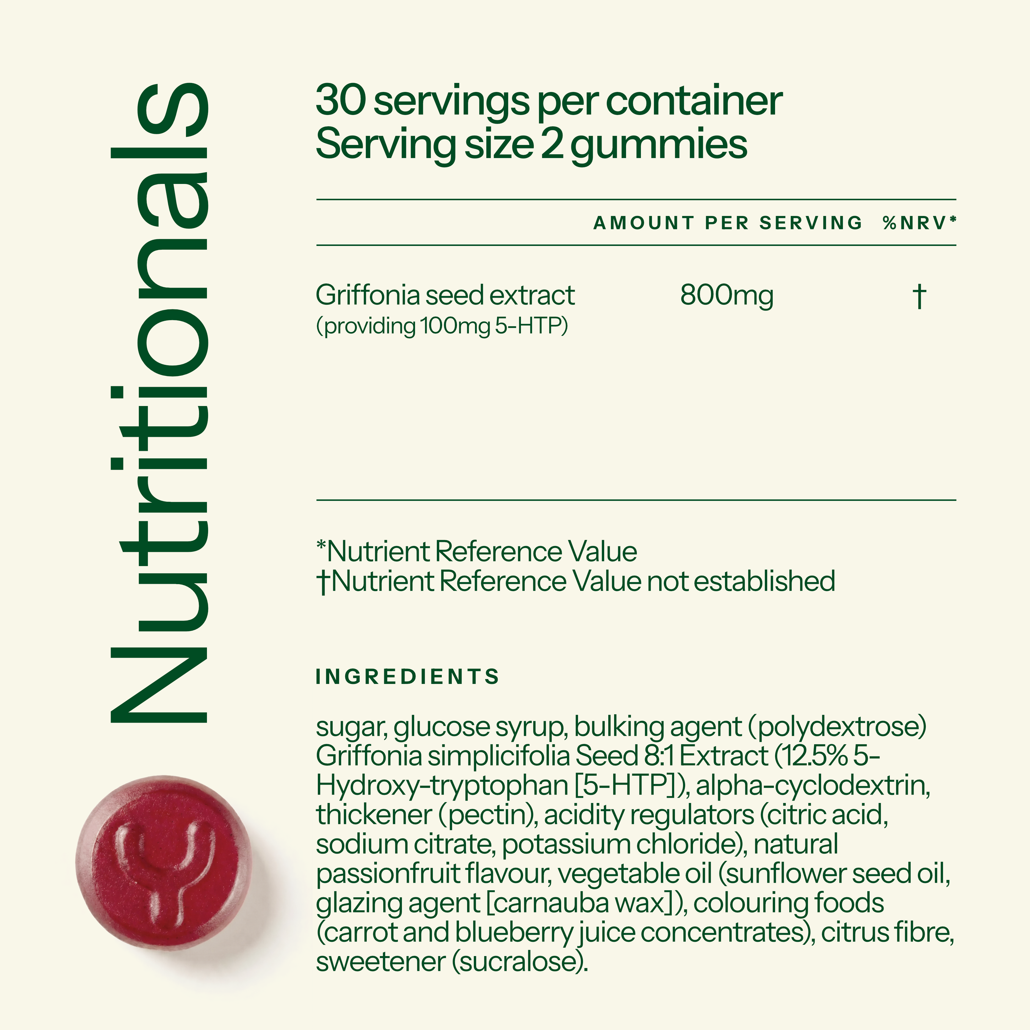 Bedtime 5-HTP Griffonia Seed