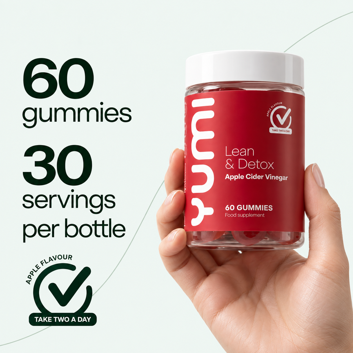 Apple Cider Vinegar Gummies with B12 & Folic Acid