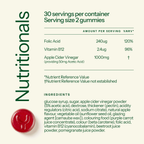 Apple Cider Vinegar Gummies with B12 & Folic Acid