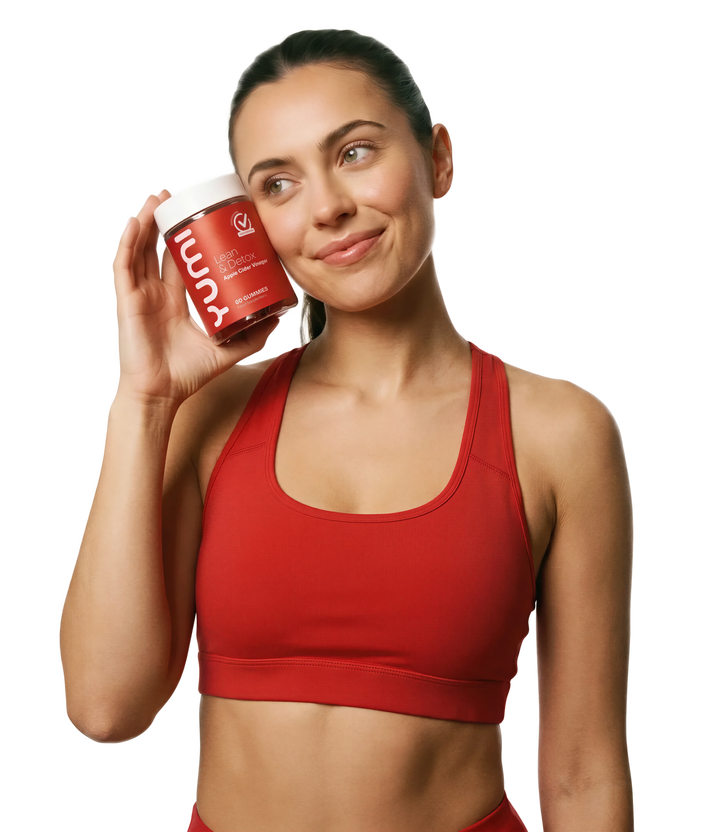 Ashwagandha gummies with a relaxed lifestyle background