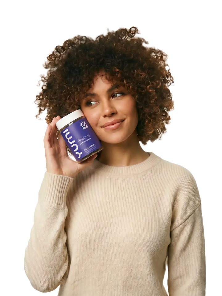 Ashwagandha gummies with a relaxed lifestyle background